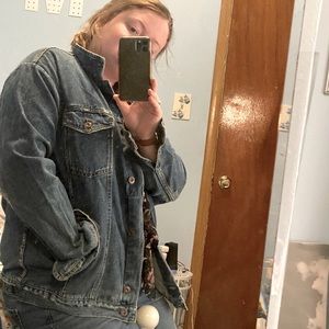 Free people blue Jean jacket Medium